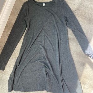 Gray long sleeve T-shirt XS old Navy dress, like new